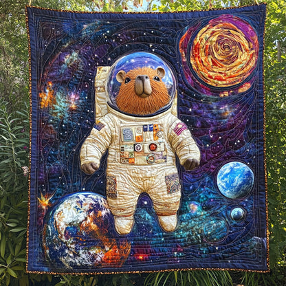 Capybara Astronaut Galaxy WT0703117CL Quilt