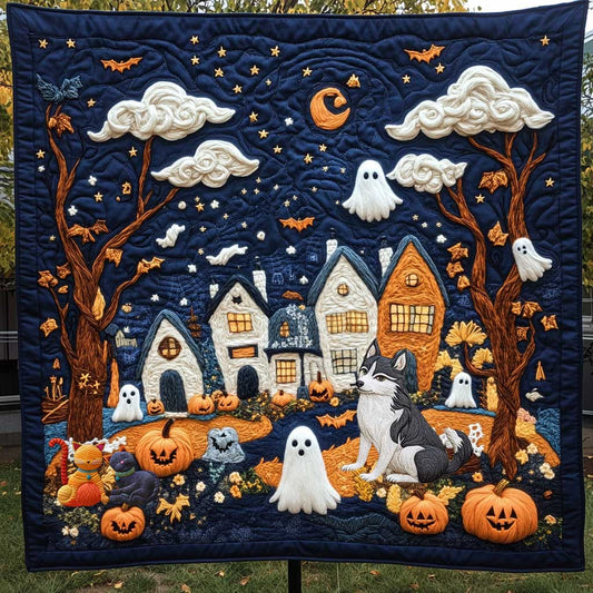 Dog's Spooktacular Night WN0210056CL Quilt