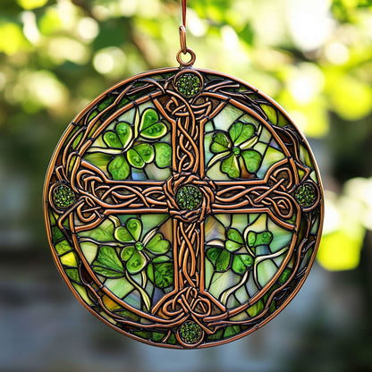 St Patrick Cross WY2202115CL Suncatcher