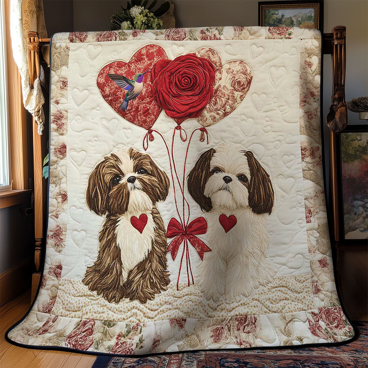 Shih Tzu Heart WN2412019CL Quilt