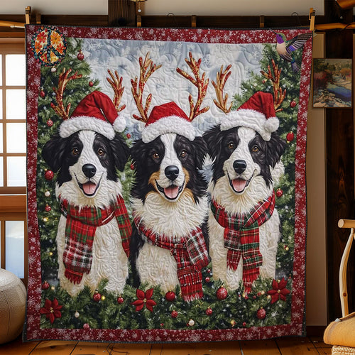 Merry Border Collie Noel WN2911018CL Quilt