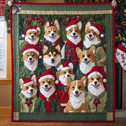 Holiday Corgi Cheer WN3110040CL Quilt