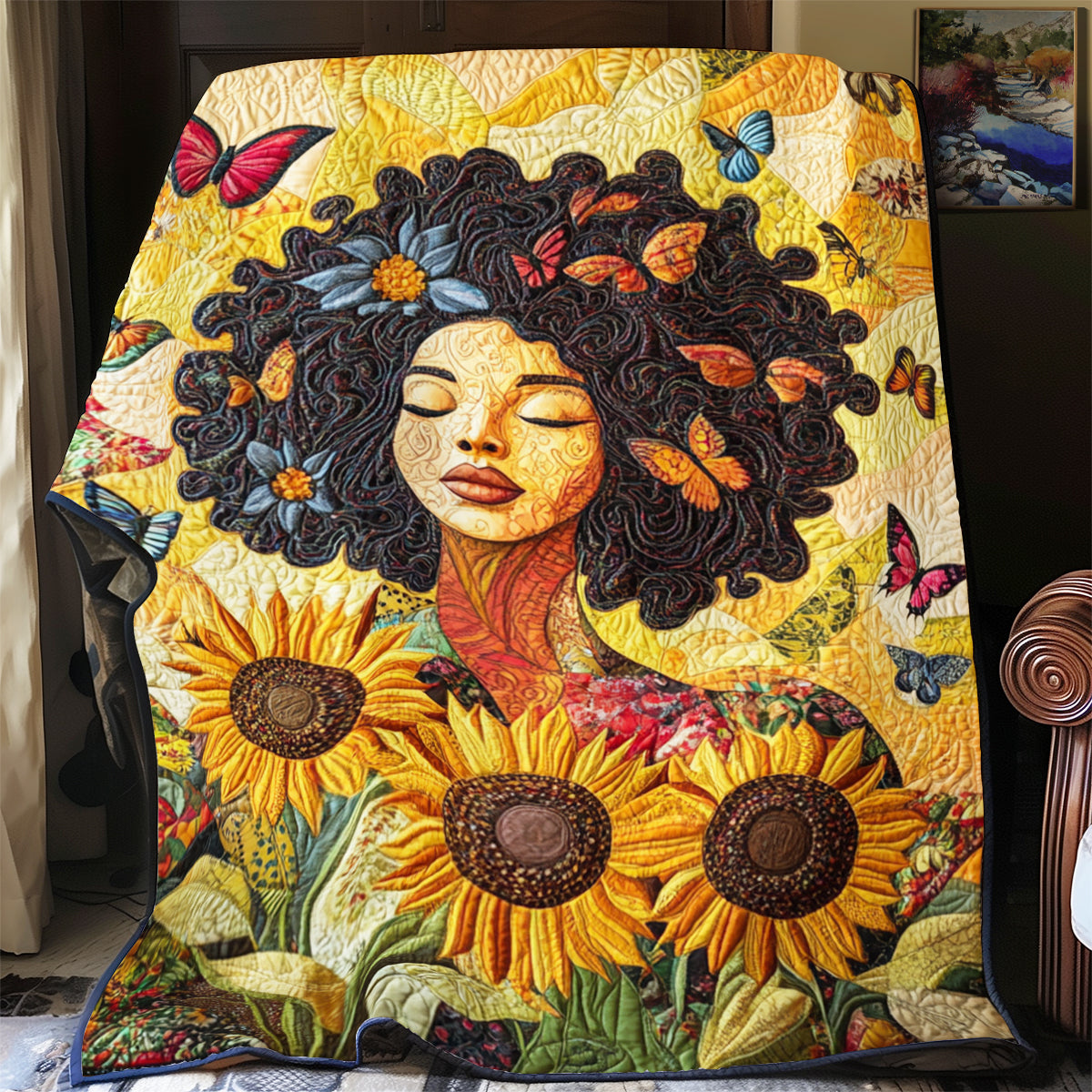 Sunflower Girl YR0206004CL Quilt