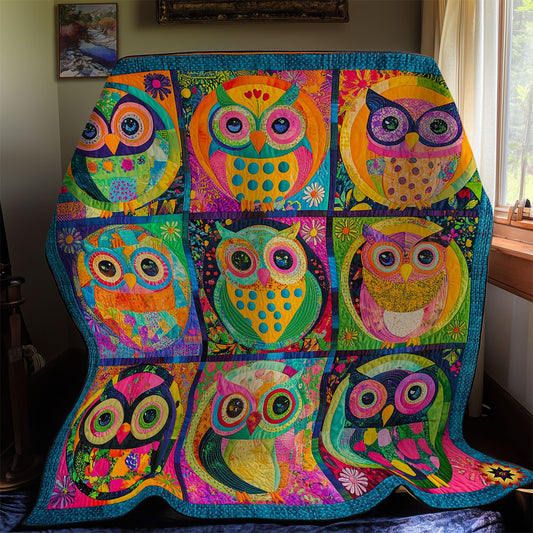 Abstract Colorful Owl WY1211024CL Quilt