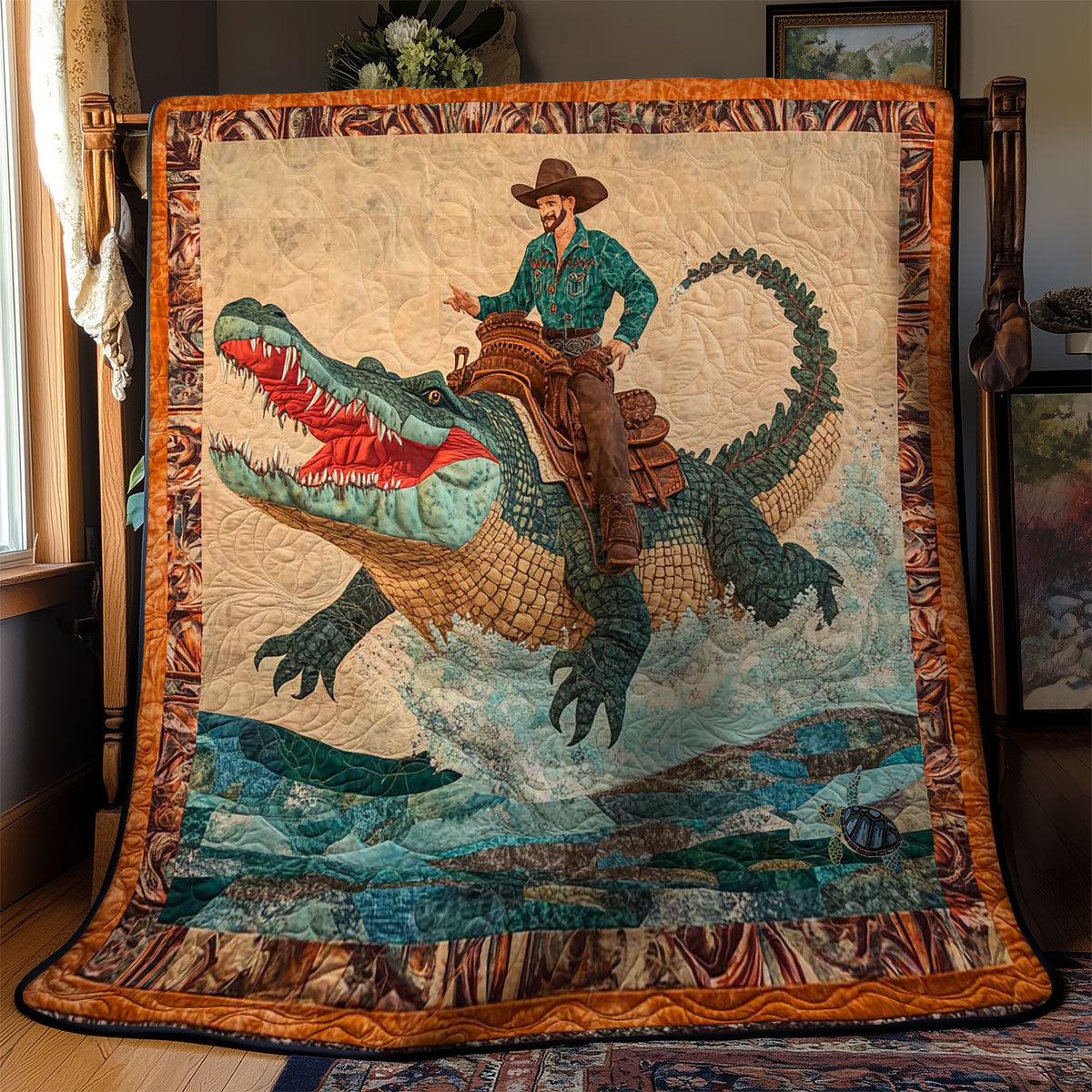 Fearless Crocodile Rodeo WN0411075CL Quilt