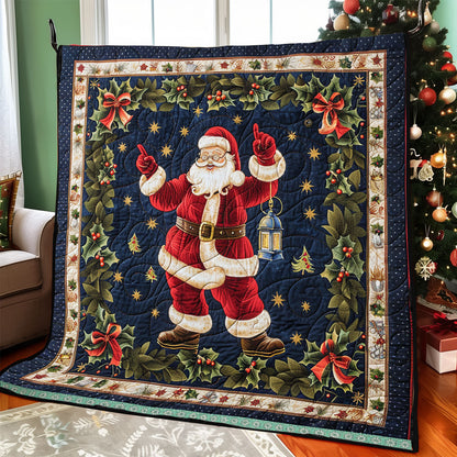 Dancing Celebration Santa WP0609015CL Quilt