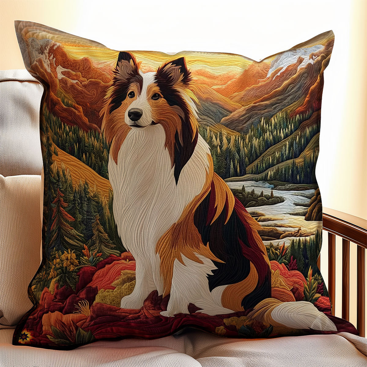 Border Collie WY0412074CL Quilt Pillow Case