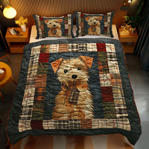 Cute Terrier Dog WJ1510027CL Duvet Cover Set
