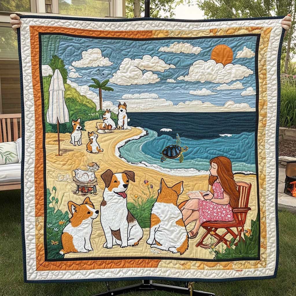 Sunny Dog Moments WN1010081CL Quilt