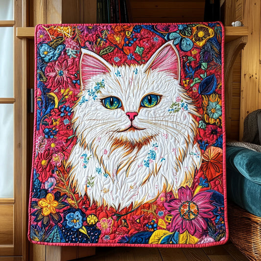Cat Flower WT0410015CL Quilt
