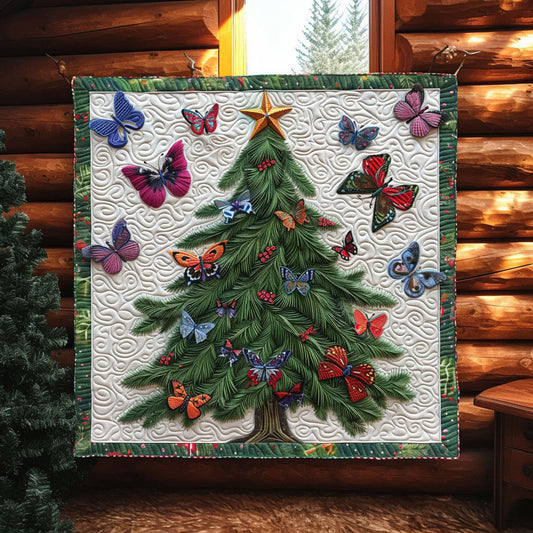 Cozy Butterfly Christmas CW2310016CL Quilt