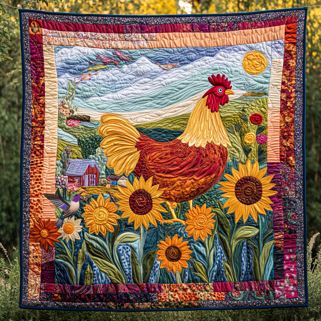 Chicken YR1812026CL Quilt