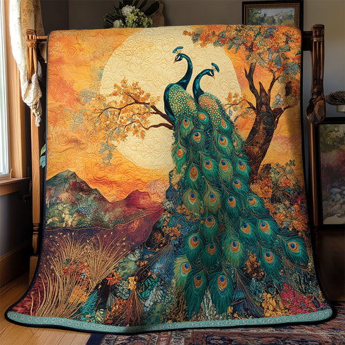 Peacock In Sunset WX1312042CL Quilt