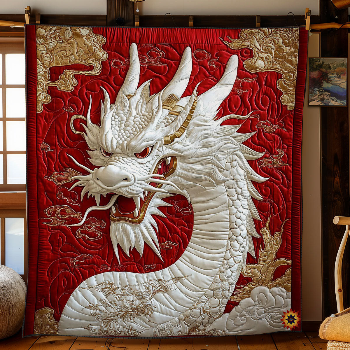 Royal White Dragon WY0512011CL Quilt