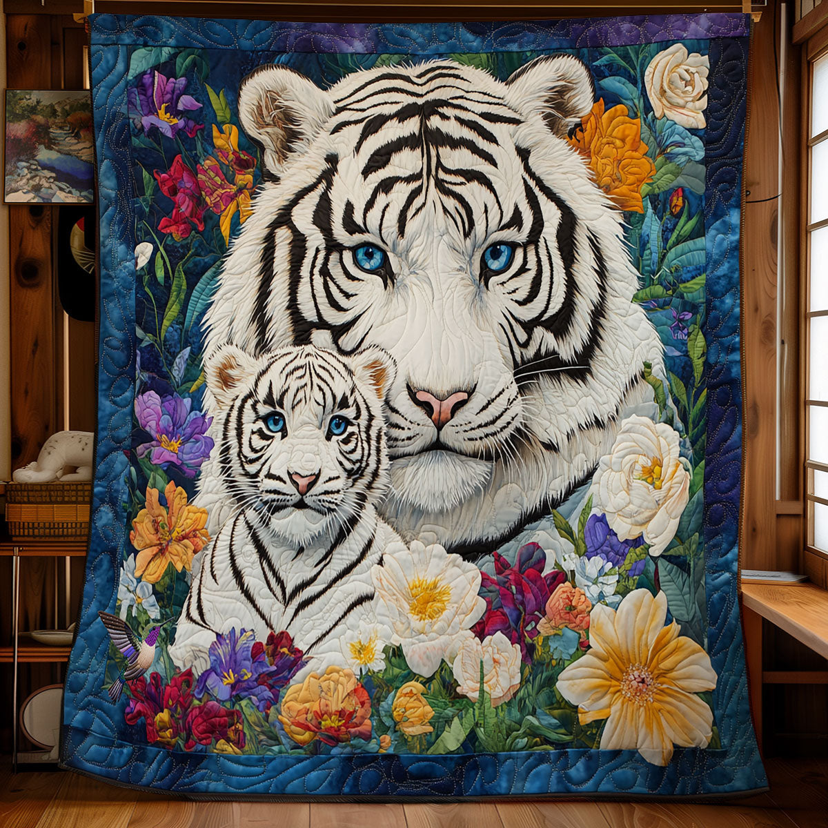 Tiger Family WY2111033CL Quilt