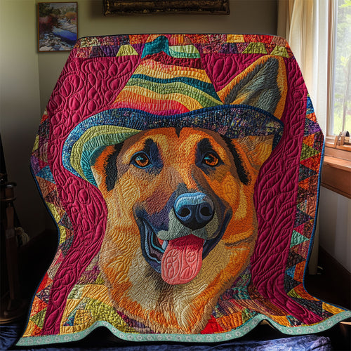 Happy German Shepherd WX1012020CL Quilt