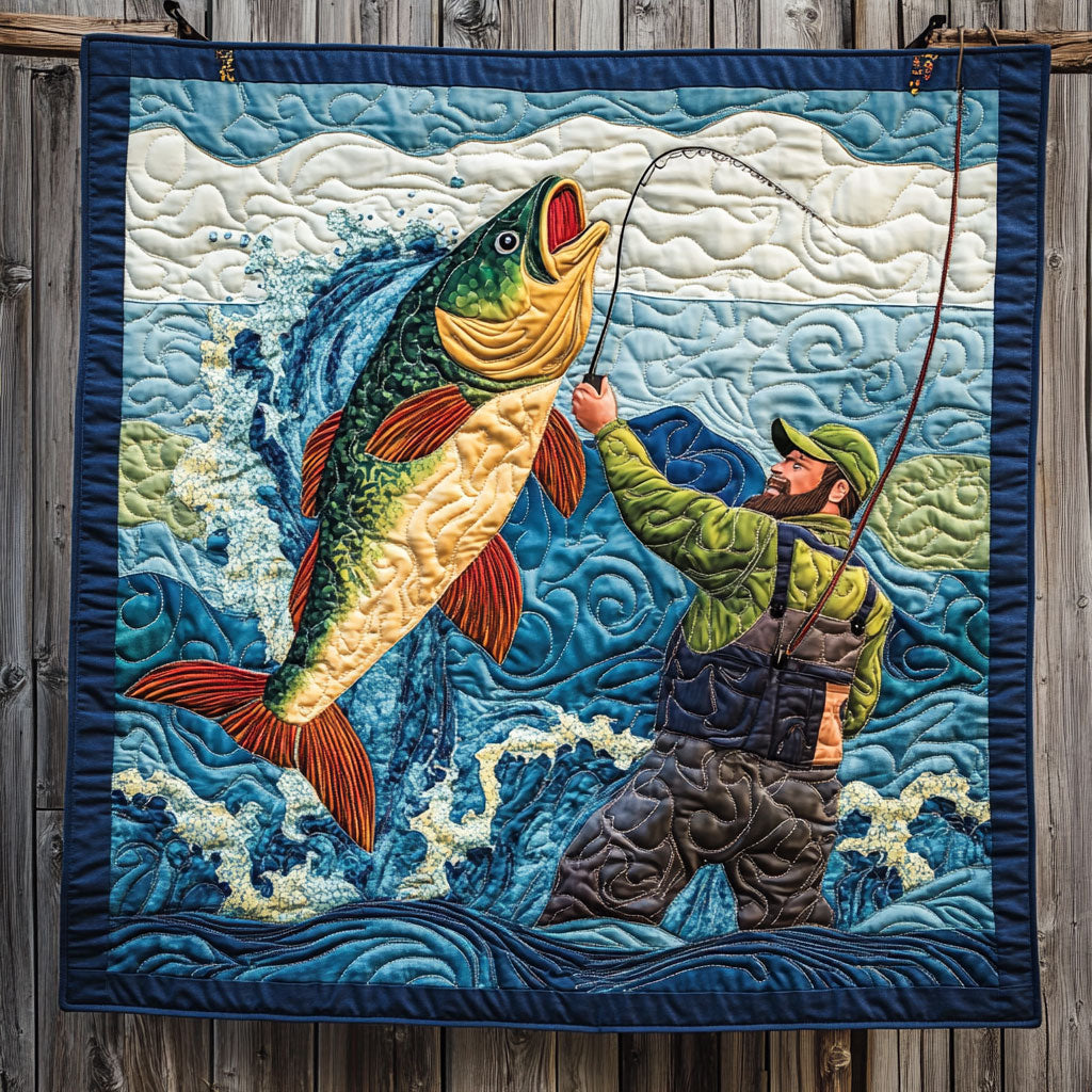 Fisherman Fishing WT1104071CL Quilt