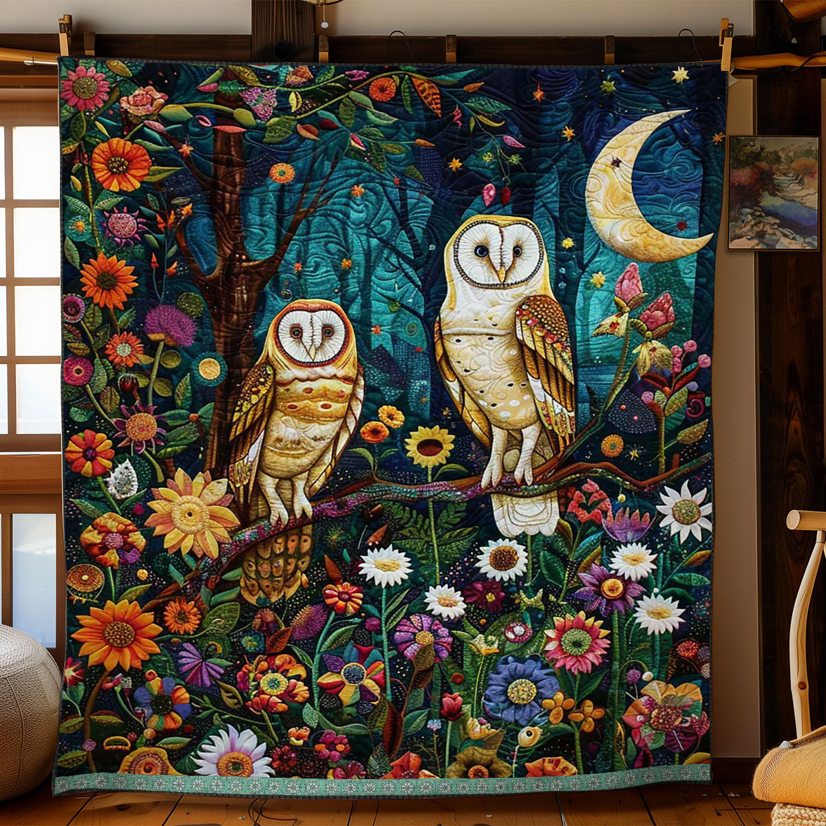 Owl Night WJ1209019CL Quilt