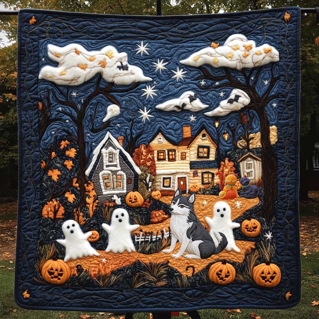 Dog's Creepy Cuddle WN0210054CL Quilt