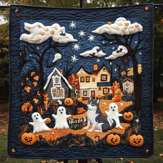 Dog's Creepy Cuddle WN0210054CL Quilt