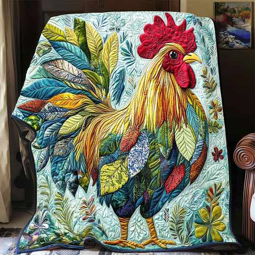 Leaf Feather Chicken WY0811016CL Quilt