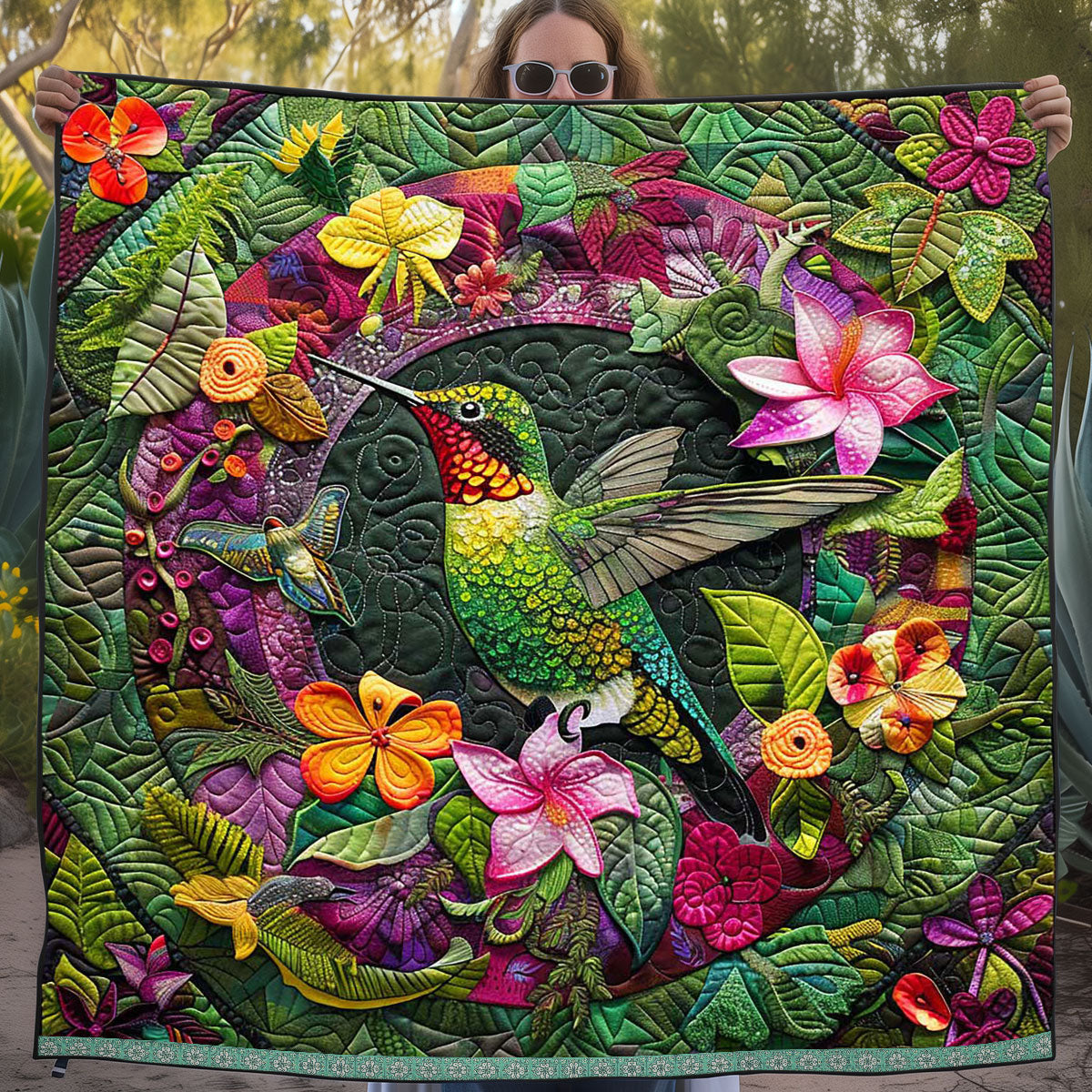 Tropical Hummingbird WJ3009020CL Quilt