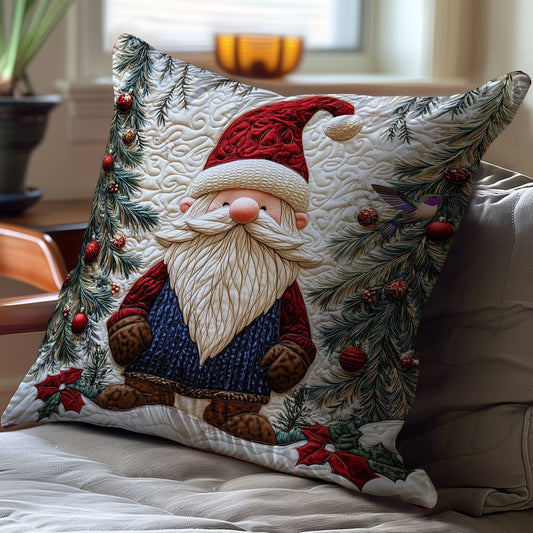 Santa Gnome WY1412017CL Quilt Pillow Case