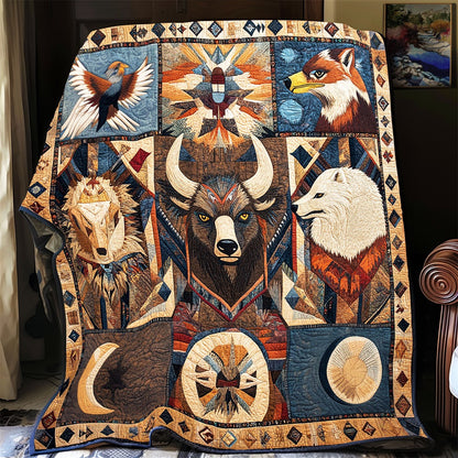Tribal Spirit Animals XB1203014CL Quilt