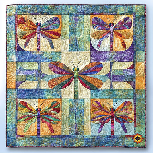 Colorful Dragonfly WY1911023CL Quilt