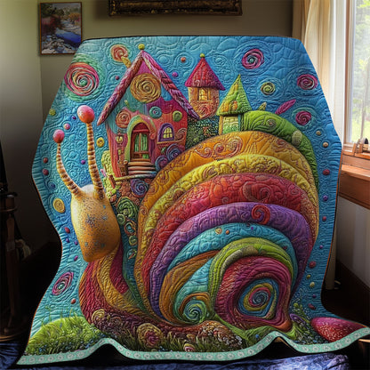 Whimsical Snail House WX1211038CL Quilt