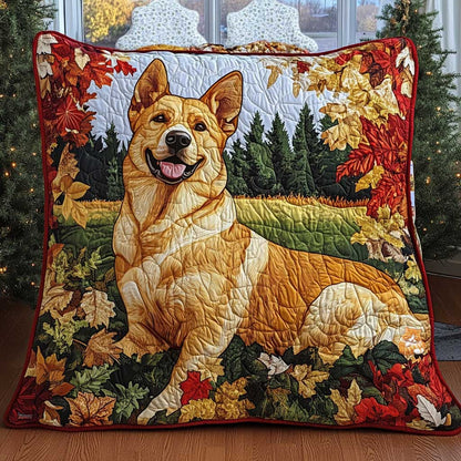 German Shepherd Autumn Field WP0910004CL Quilt