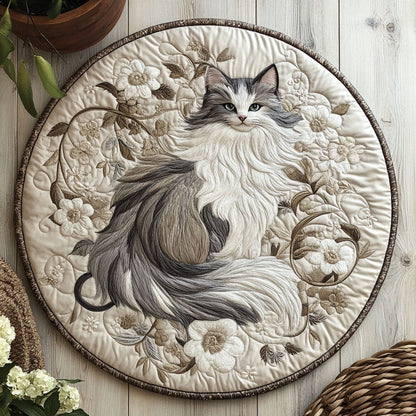 Blooming Cat CW2305410CL Quilted Round Mat