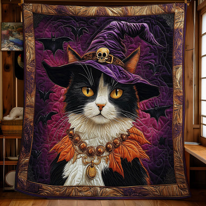 Witch Cat Portrait WY0202093CL Quilt