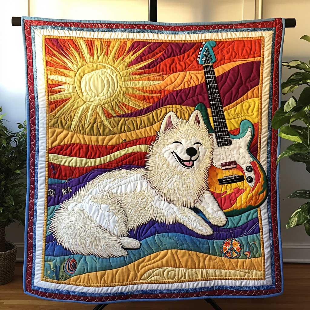 Samoyed Coastal Chords WN0410020CL Quilt