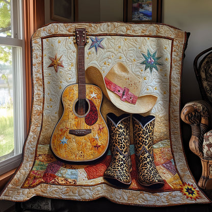 Cowboy Guitar WY0912023CL Quilt