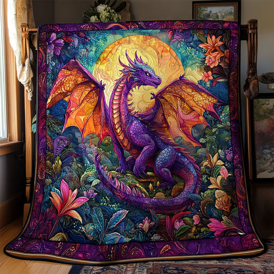 Mystic Dragon In Forest WY0602170CL Quilt