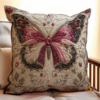 Pink Butterfly WY0912071CL Quilt Pillow Case