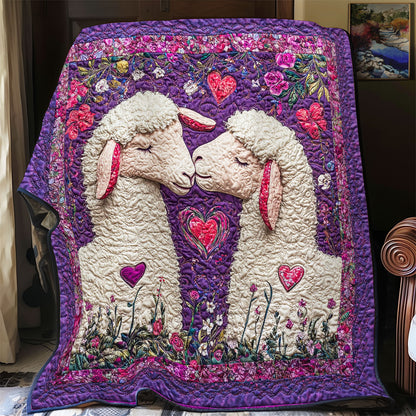 Valentine Of Couple Sheep WY0202082CL Quilt