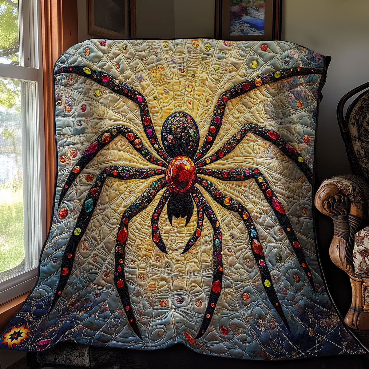 Gemstone Spider WY0912034CL Quilt
