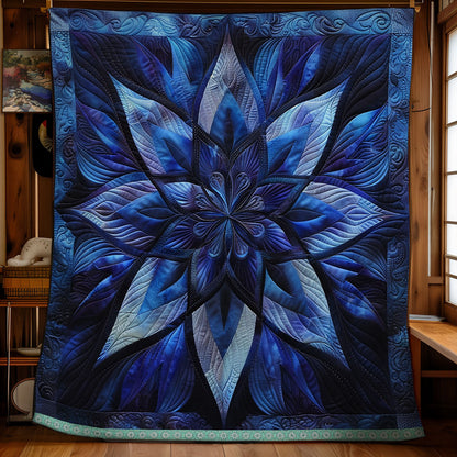 Ethereal Blue Blooms WN1309051CL Quilt