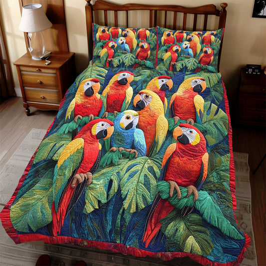 Parrot Colorful WX2511077CL Duvet Cover Set