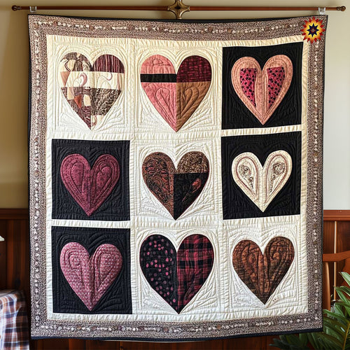 Chocolate Heart WP1012031CL Quilt