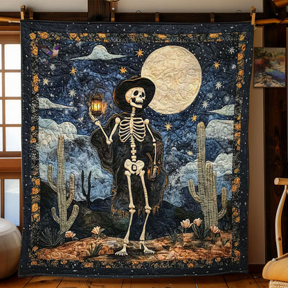 Moonlit Skeleton Cowboy WN0411037CL Quilt