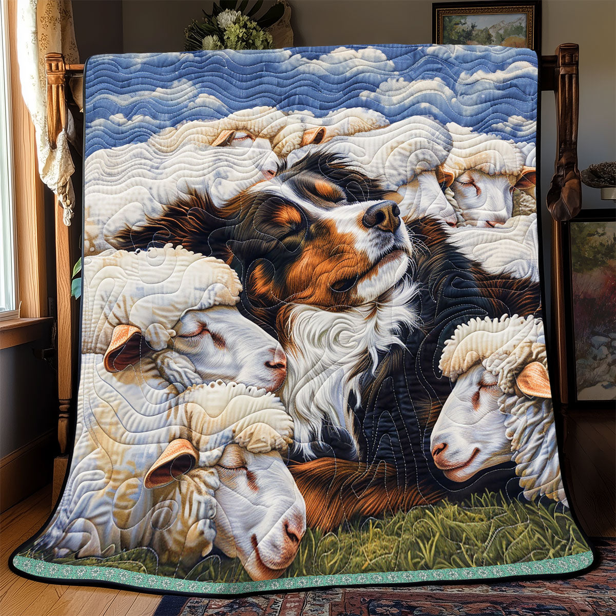 Lovable Sheep Guardian WP0609030CL Quilt