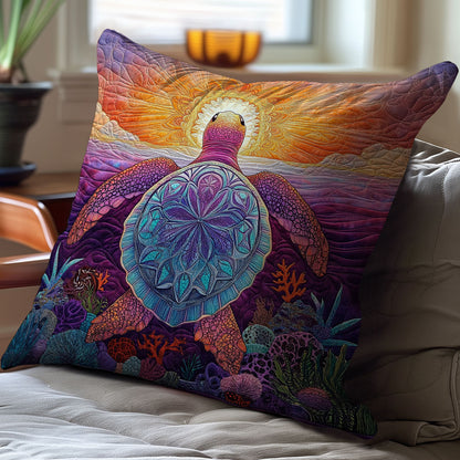 Mystic Purple Turtle WY2701039CL Quilt Pillow Case