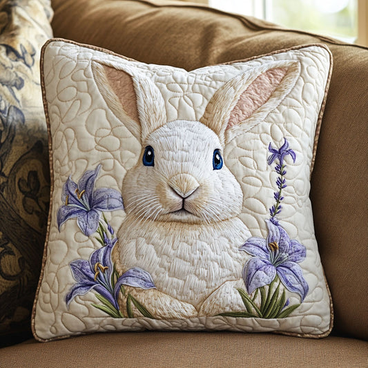 Fluffy White Rabbit WT1403029CL Quilt Pillow Case