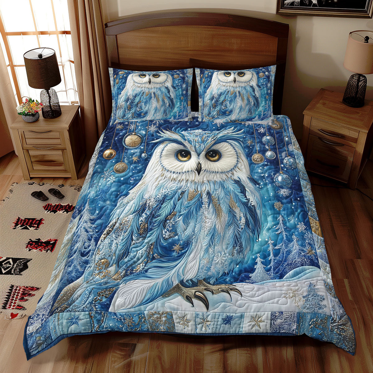 Owl Winter WX1112079CL Duvet Cover Set