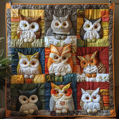 Adorable Owl Patchwork WP1009001CL Quilt