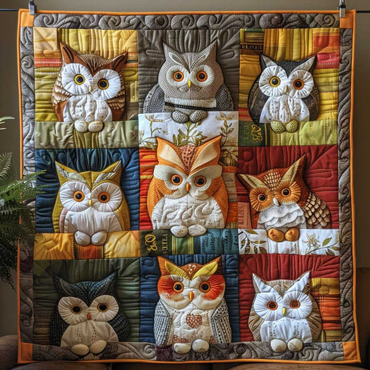 Adorable Owl Patchwork WP1009001CL Quilt