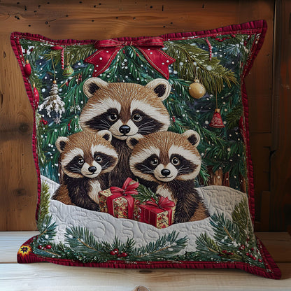 Raccoon Family WY2911062CL Quilt Pillow Case